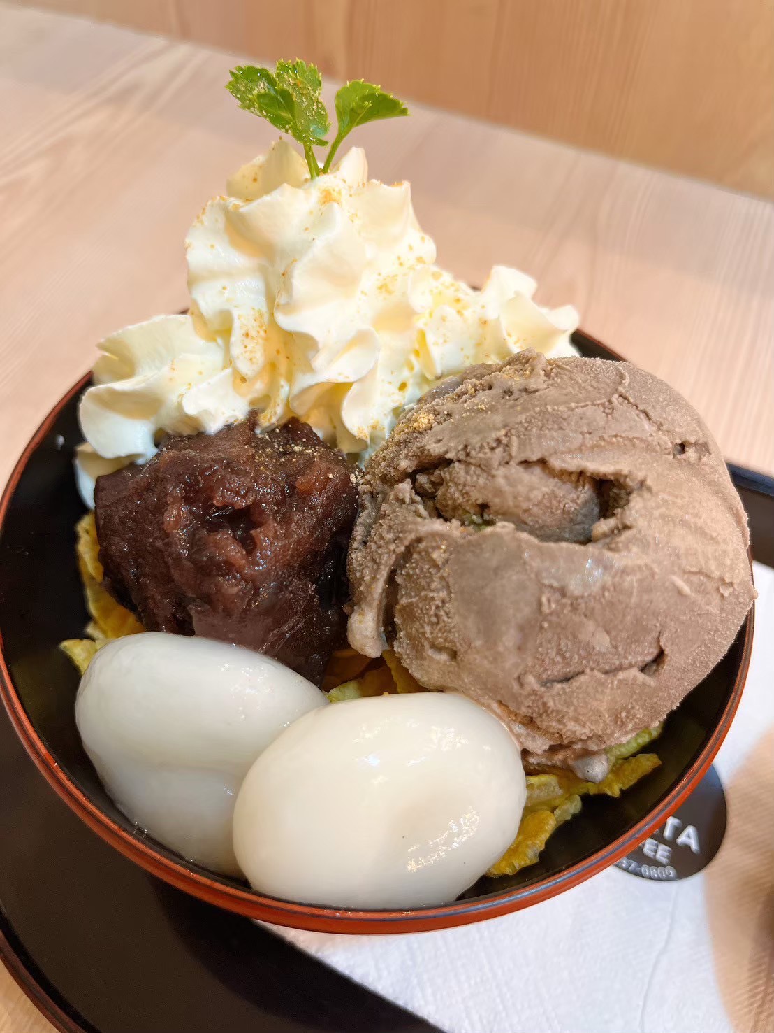 ほうじ茶白玉パフェ
