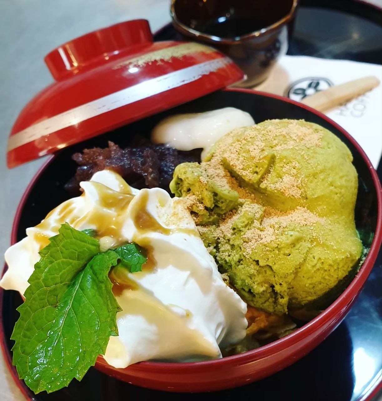 抹茶白玉パフェ
