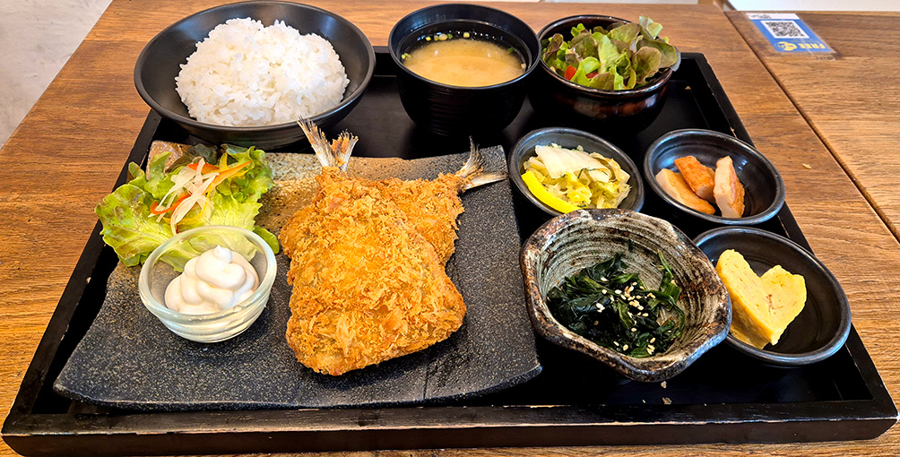 アジフライ定食